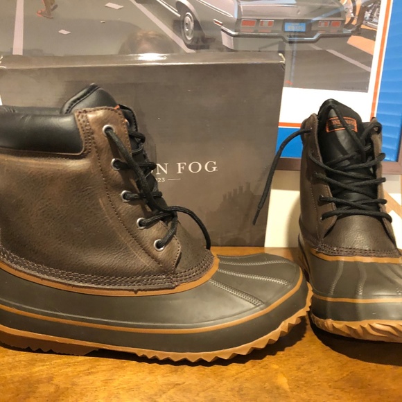 london fog bruin waterproof boots